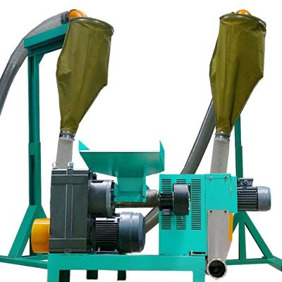 เครื่องอัดเม็ดพลาสติก LDPE PVC สำหรับการอัดขึ้นรูปพลาสติกเสีย